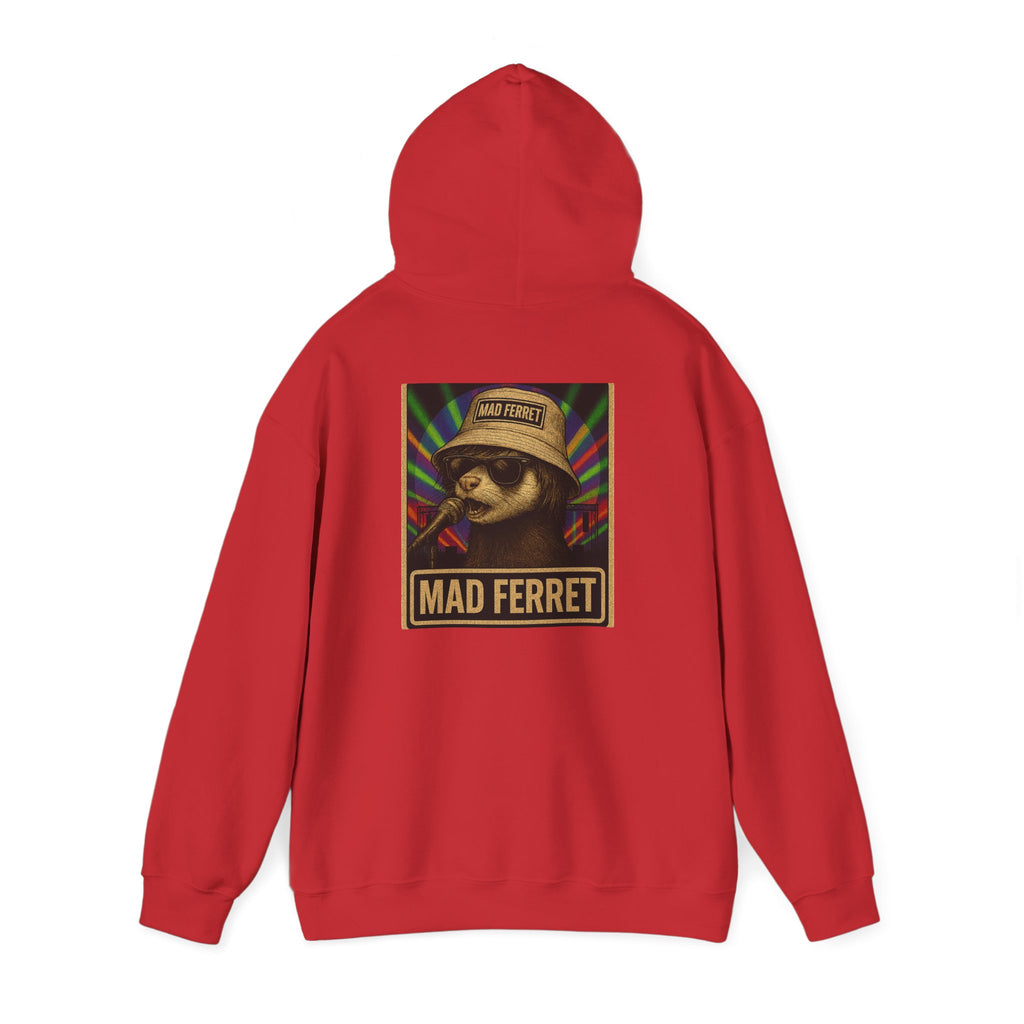 Mad Ferret Logo and Graphic Unisex Heavy Blend™ Hooded Sweatshirt