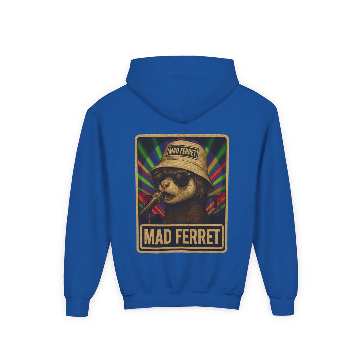 Mad Ferret White Logo Youth Heavy Blend Hooded Sweatshirt