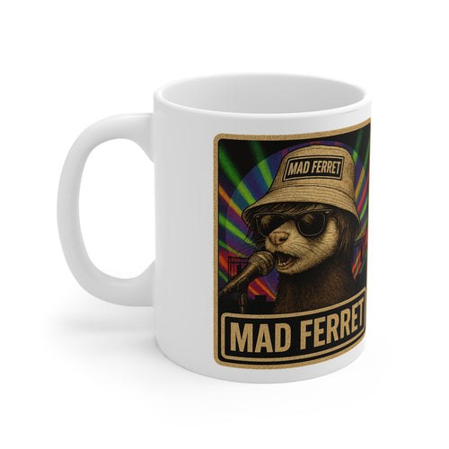 Mad Ferret Graphic 11oz White Mug