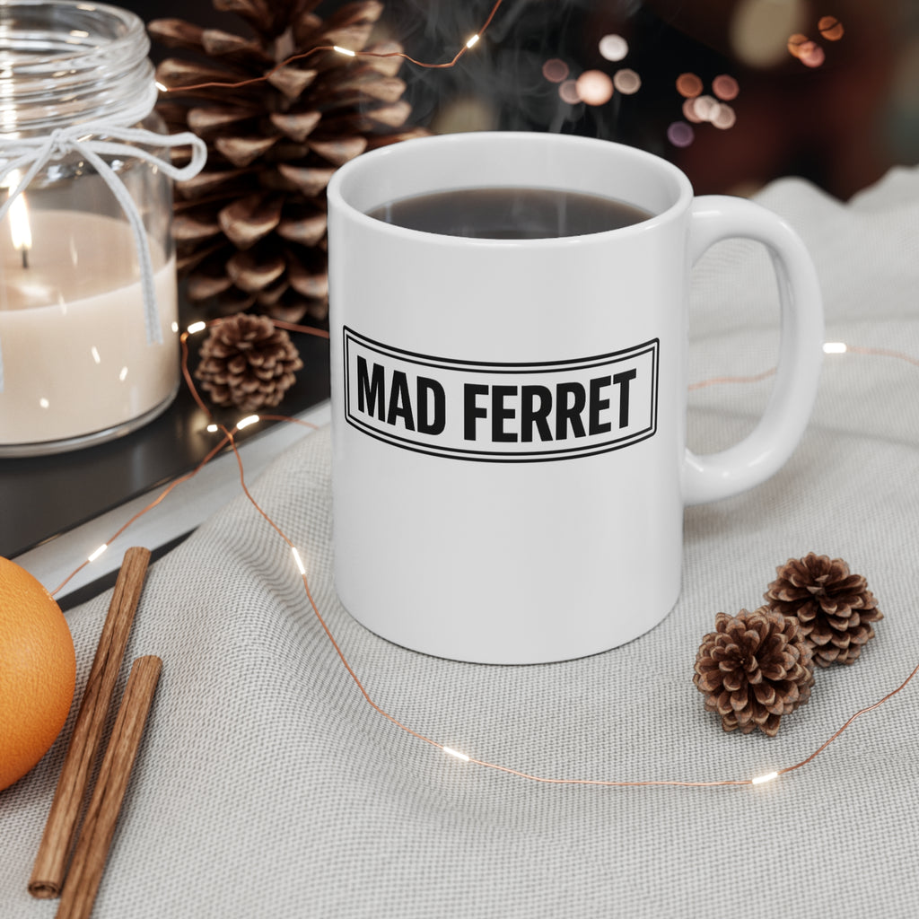 Mad Ferret Logo 11oz White Mug