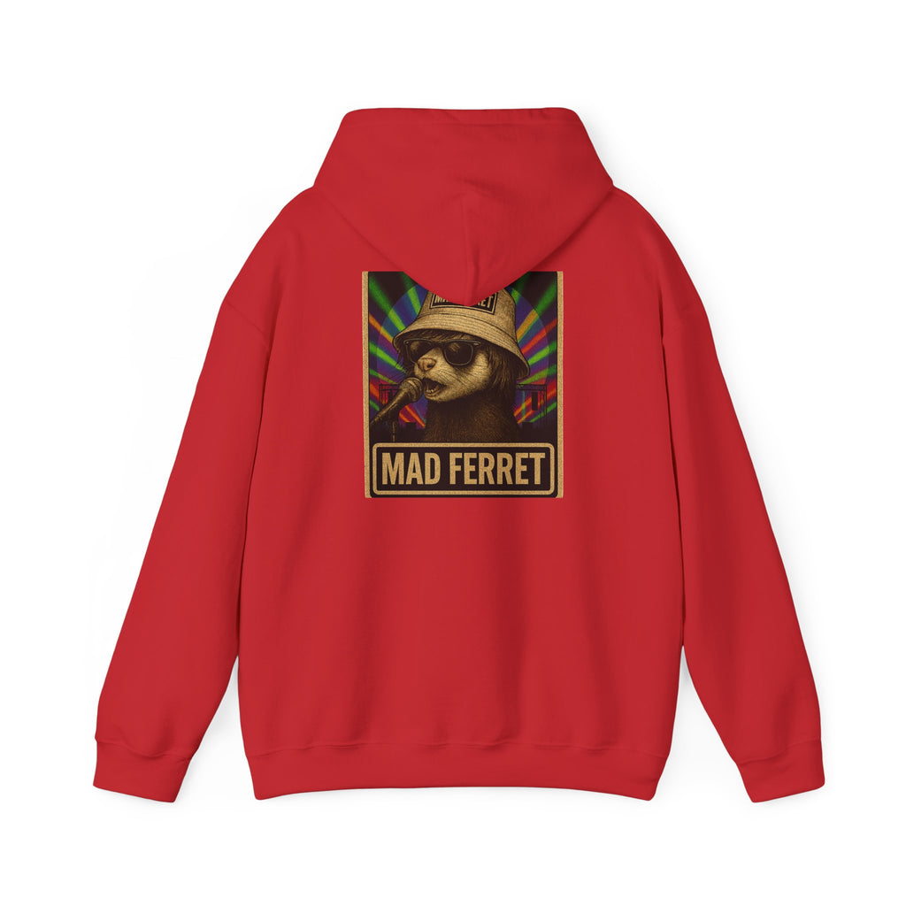 Mad Ferret Logo and Graphic Unisex Heavy Blend™ Hooded Sweatshirt