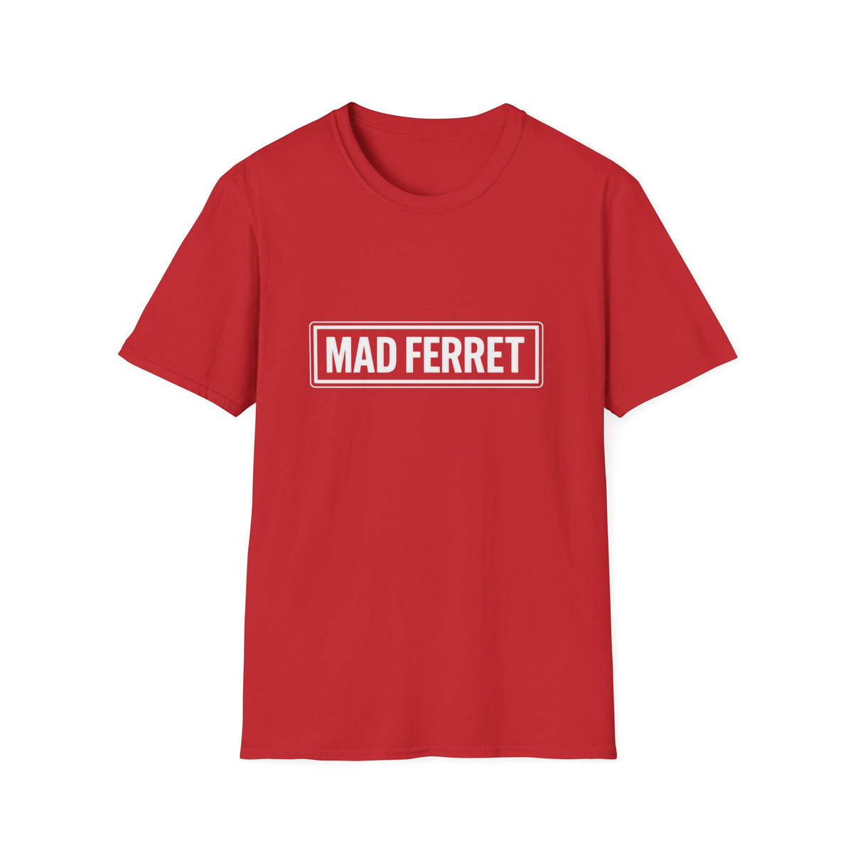 Mad Ferret White Logo Unisex Softstyle T-Shirt