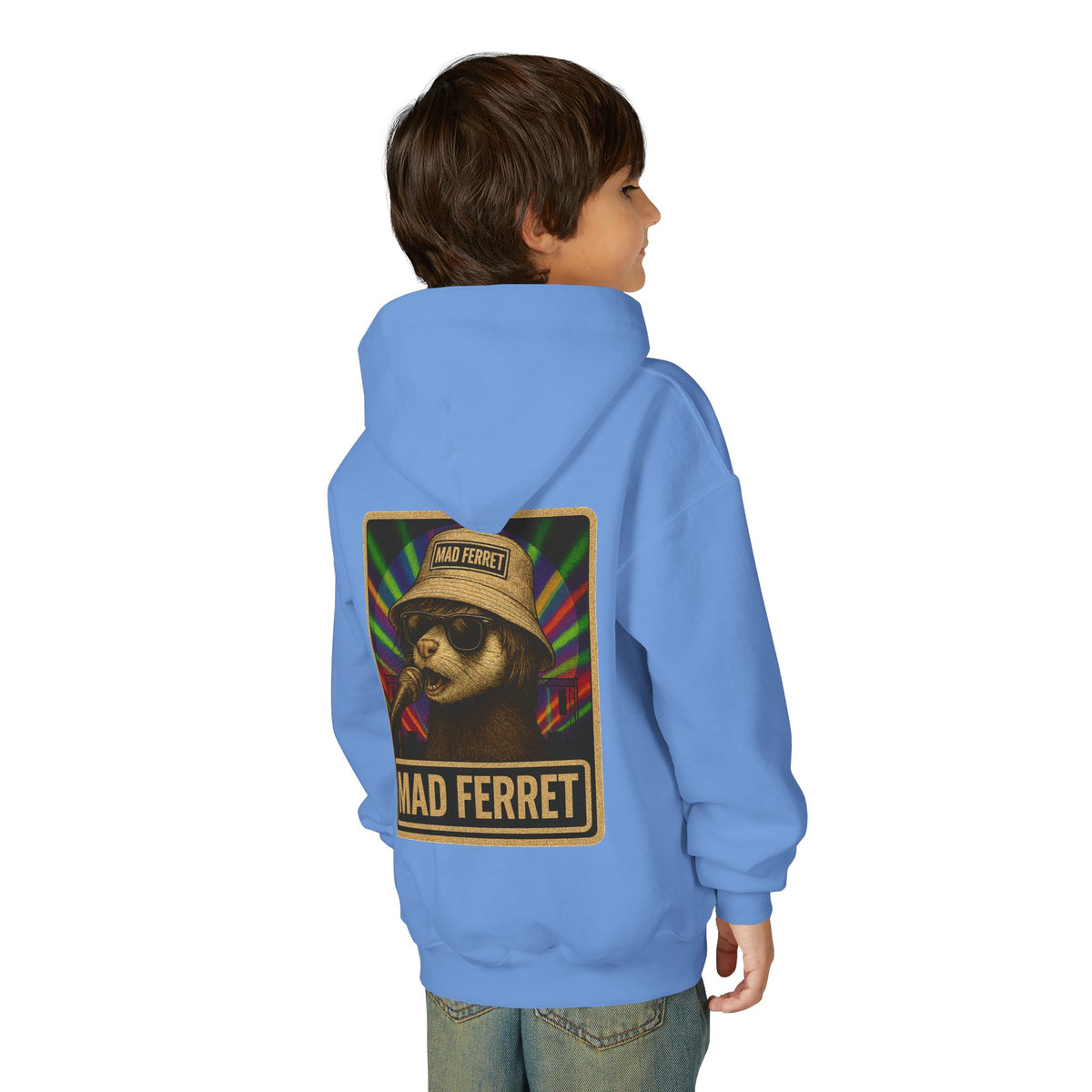 Mad Ferret Youth Heavy Blend Hooded Sweatshirt