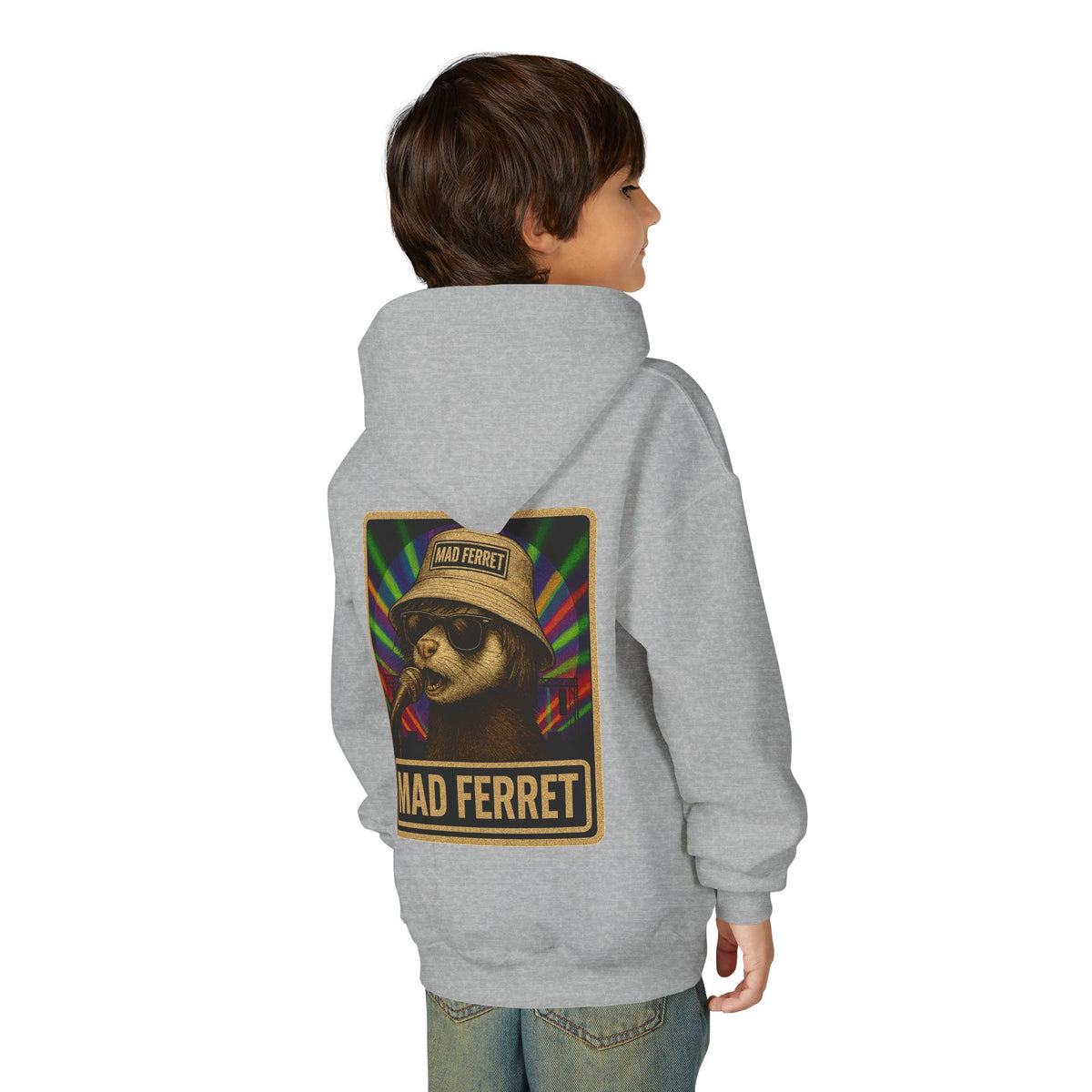 Mad Ferret Youth Heavy Blend Hooded Sweatshirt