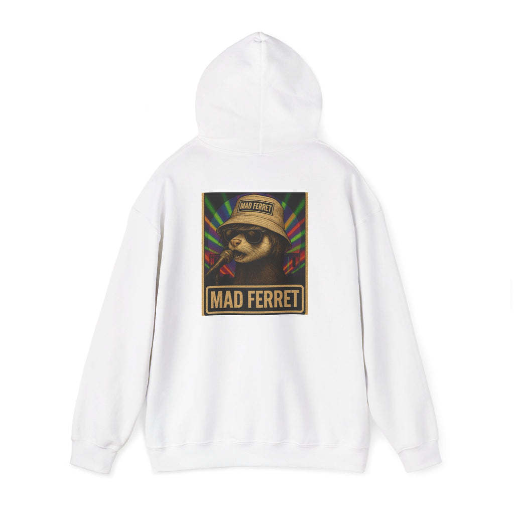 Mad Ferret Logo and Graphic Unisex Heavy Blend™ Hooded Sweatshirt