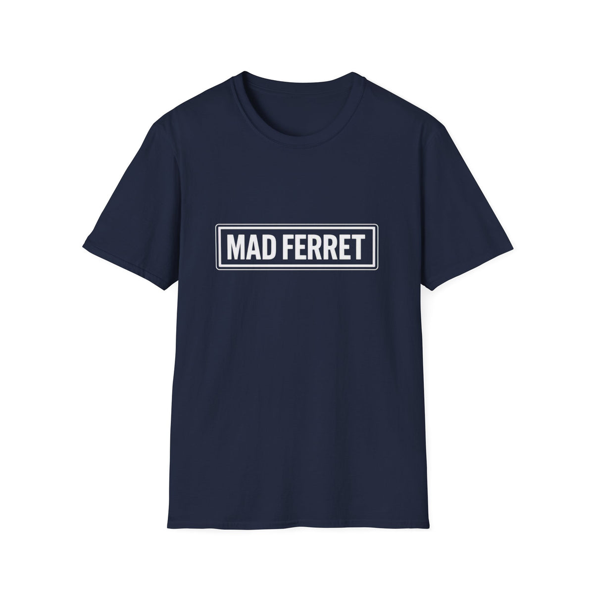 Mad Ferret White Logo Unisex Softstyle T-Shirt