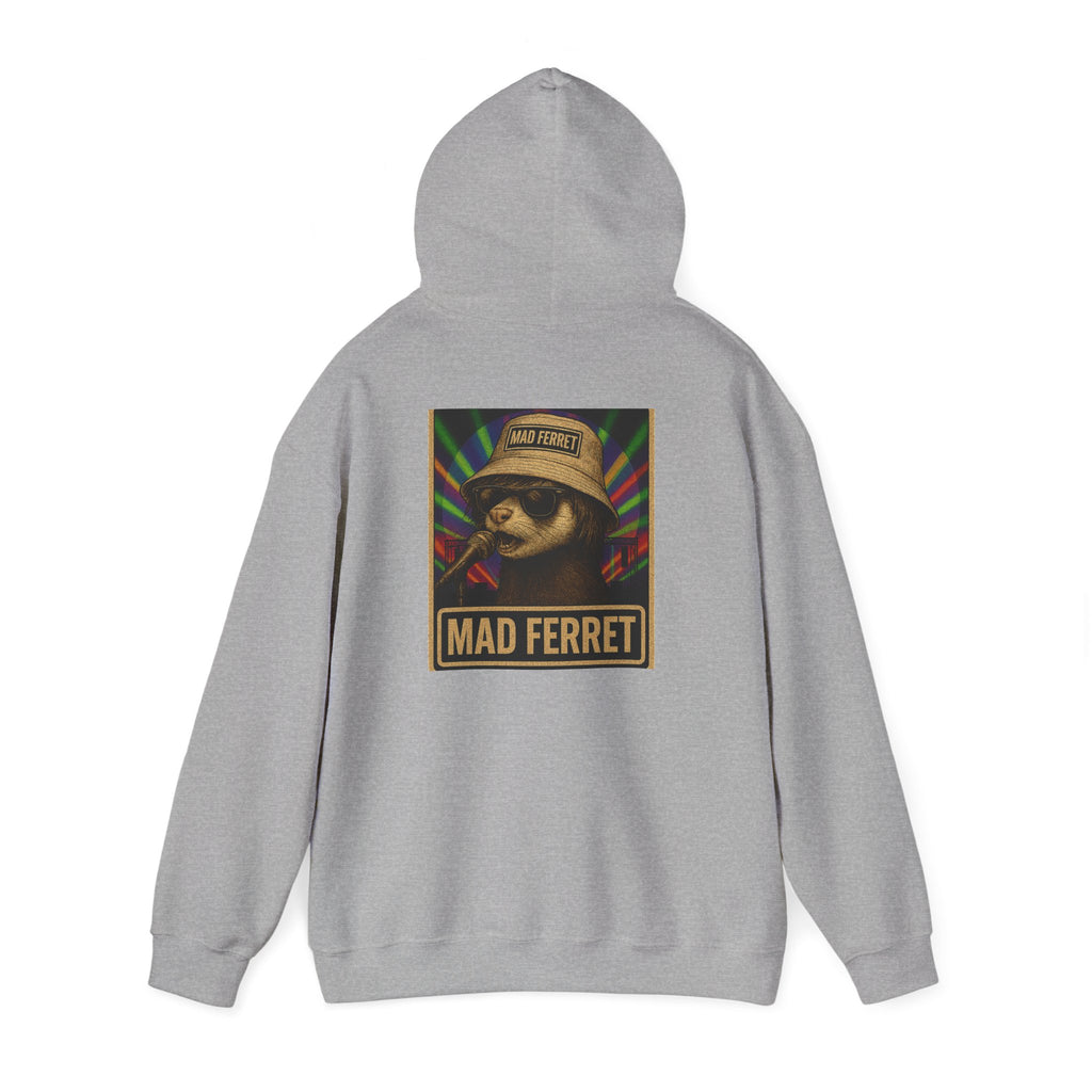 Mad Ferret Logo and Graphic Unisex Heavy Blend™ Hooded Sweatshirt