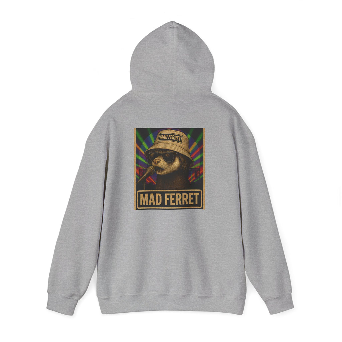 Mad Ferret Logo and Graphic Unisex Heavy Blend™ Hooded Sweatshirt