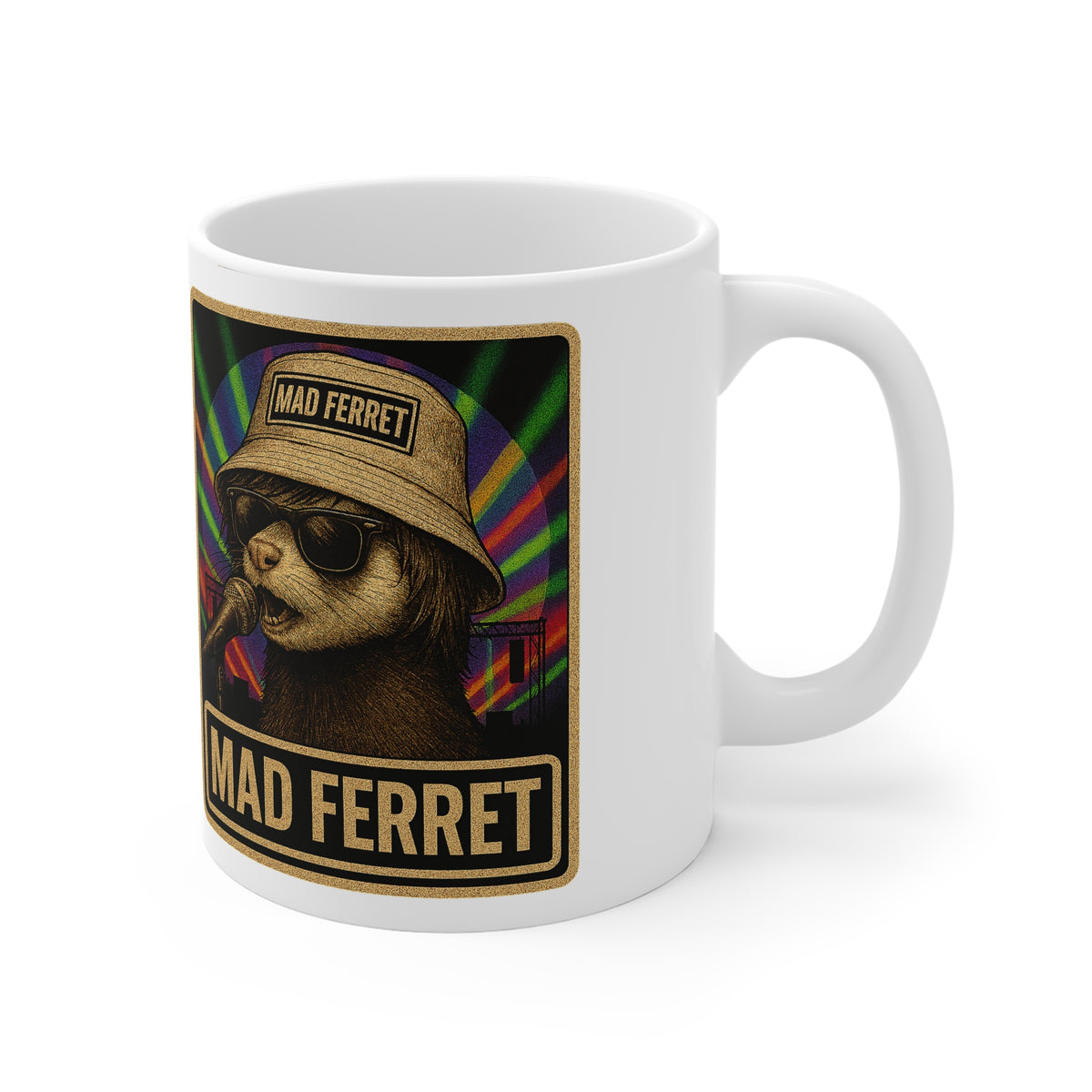 Mad Ferret Graphic 11oz White Mug