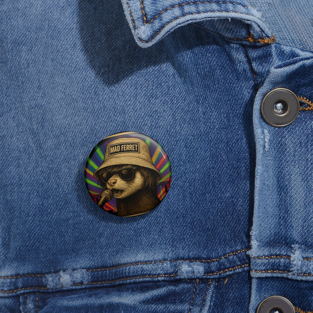 Mad Ferret Pin Buttons