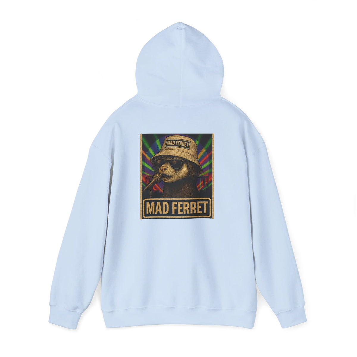 Mad Ferret Logo and Graphic Unisex Heavy Blend™ Hooded Sweatshirt