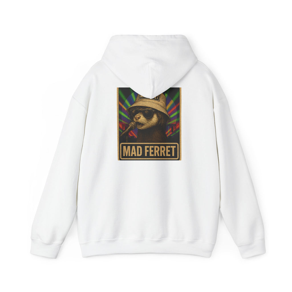 Mad Ferret Logo and Graphic Unisex Heavy Blend™ Hooded Sweatshirt