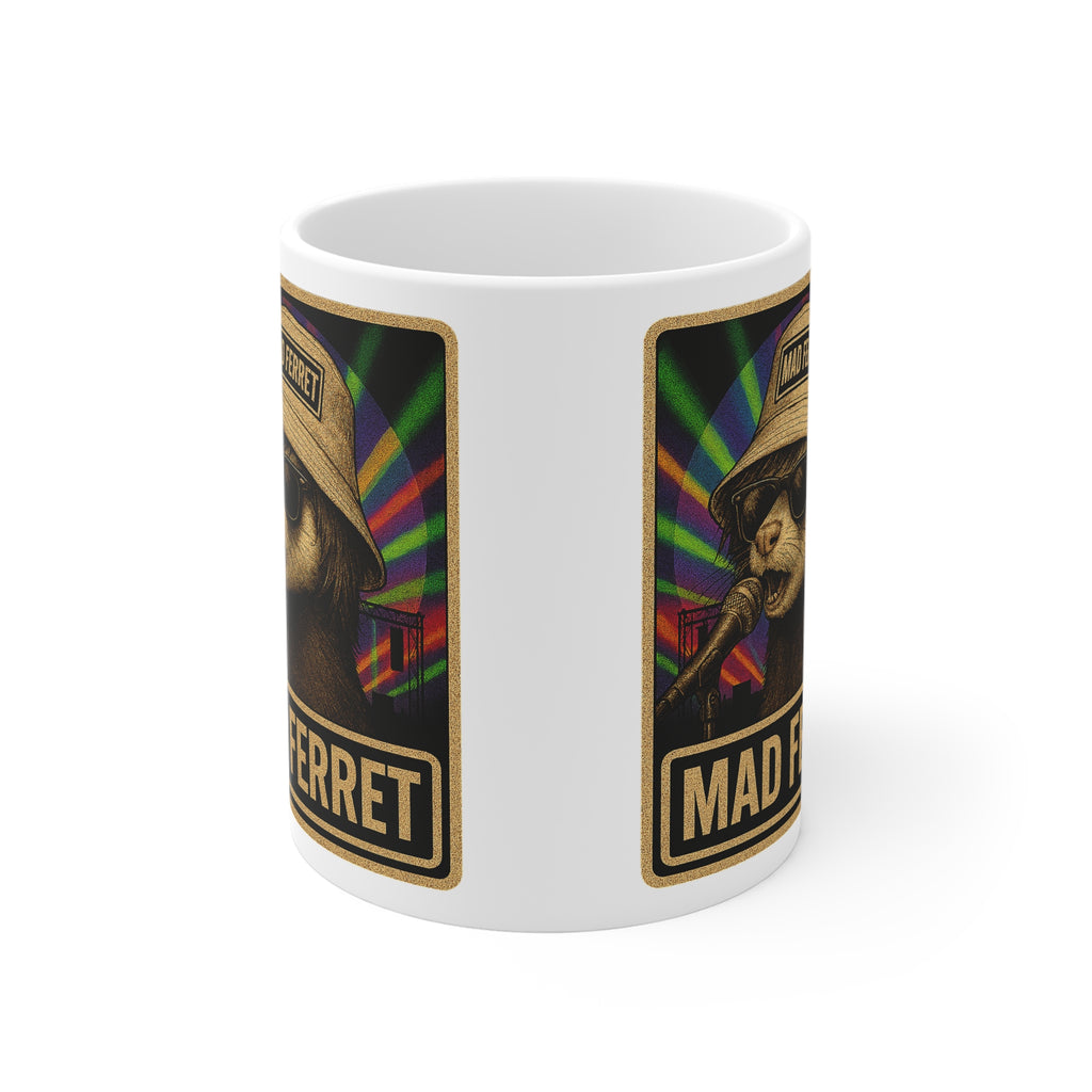 Mad Ferret Graphic 11oz White Mug