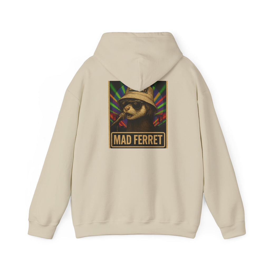 Mad Ferret Logo and Graphic Unisex Heavy Blend™ Hooded Sweatshirt