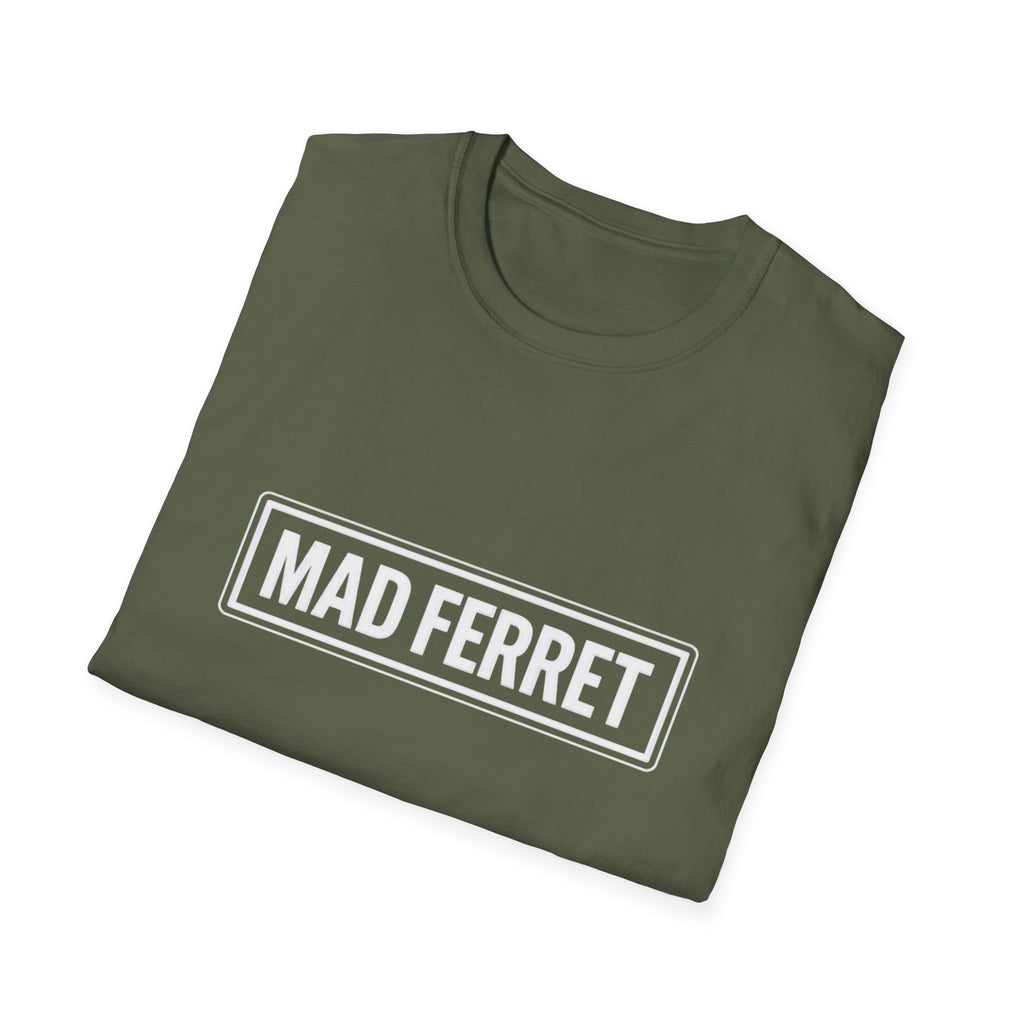 Mad Ferret White Logo Unisex Softstyle T-Shirt