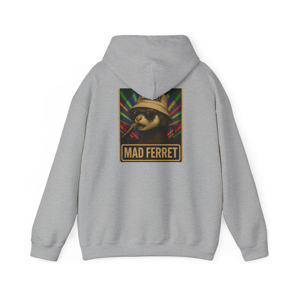 Mad Ferret Logo and Graphic Unisex Heavy Blend™ Hooded Sweatshirt
